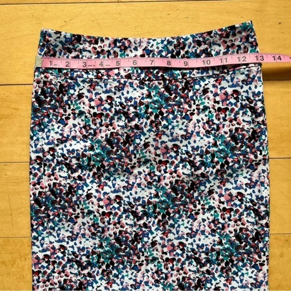 Margaret M Petites Stretch Straight Pencil‎ Mini Skirt Abstract PXS